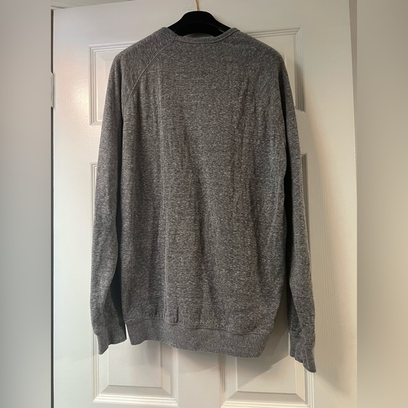 Peloton Cotton Grey with blue Peloton spell out Men's Sweatshirt Size MED EUC - Picture 2 of 5